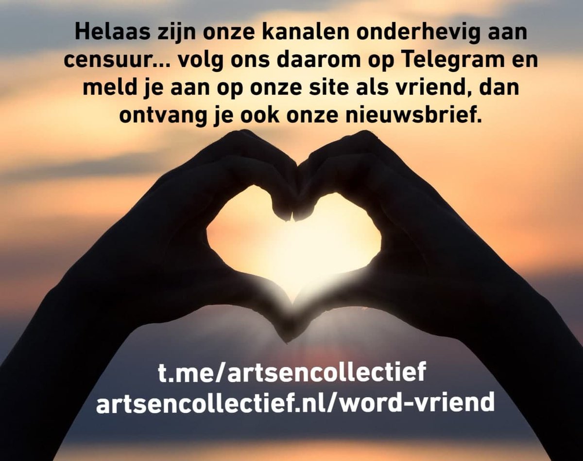 Helaas lijkt ons Facebookkanaal (tijdelijk?) te zijn verwijderd. Waarom weten we (nog) niet. 

Ben jij al aangesloten als vriend? Ontvang dan onze nieuwsbrief en blijf op de hoogte van alle ontwikkelingen. #vanAngstnaarVertrouwen

artsencollectief.nl/word-vriend