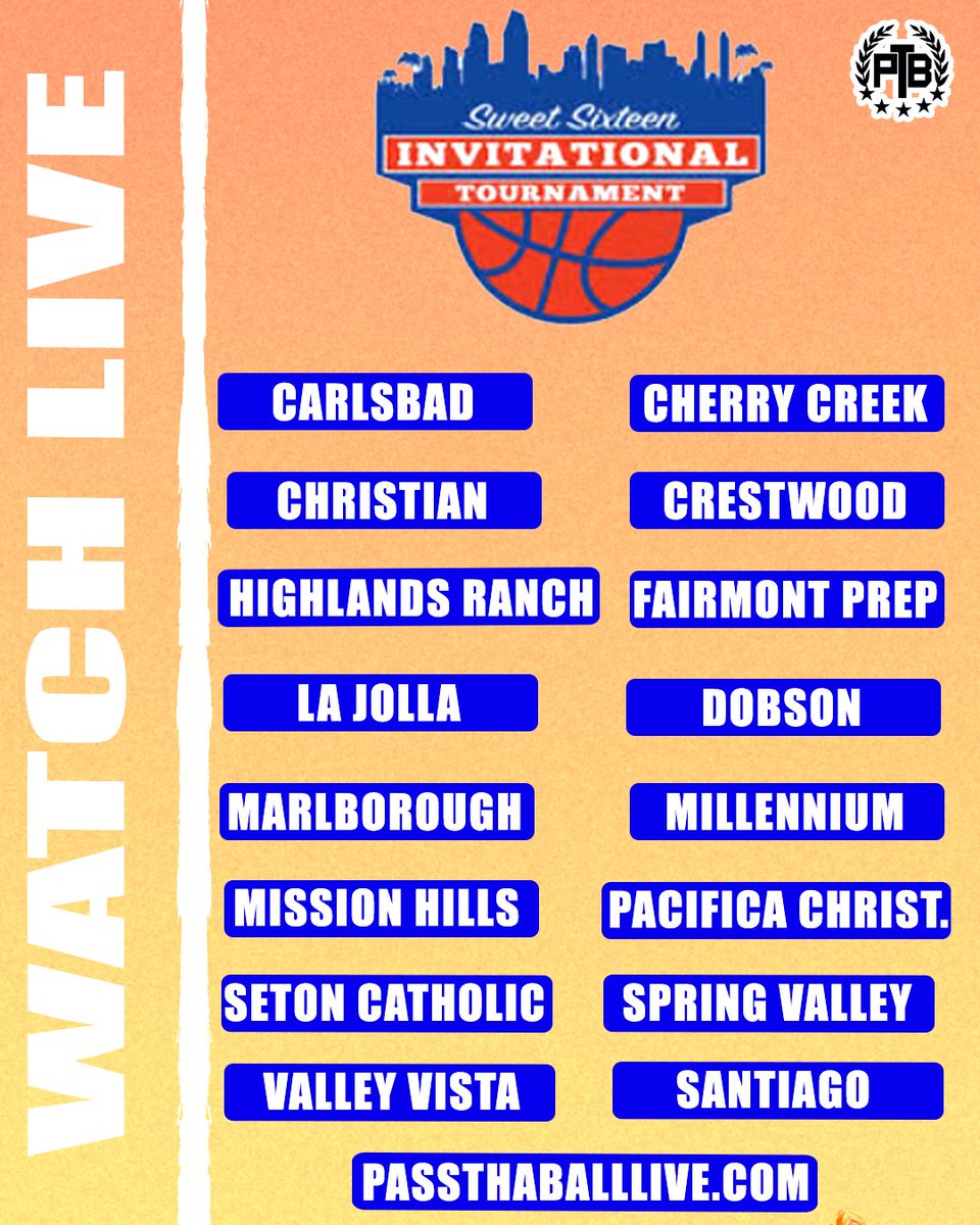 WhosNXTaa's tweet photo. 🚨La Jolla Country Day

🏀Sweet 16 
⏰Dec 1-4
💻Watch on https://t.co/X8ugEvE6fs

@torreyathletics @cevanscchs @cchswbball @Crestwood_Hoops @Canletes_Sports @HRHS_Wbb @MHSLadyBBall @VVHSgbb @Matakas12 @jennahisai @DipuccioMia @terri_bamford @BreyaC2023 @mrsmac0606 
 
#basketball https://t.co/7UNJ1D9ogK