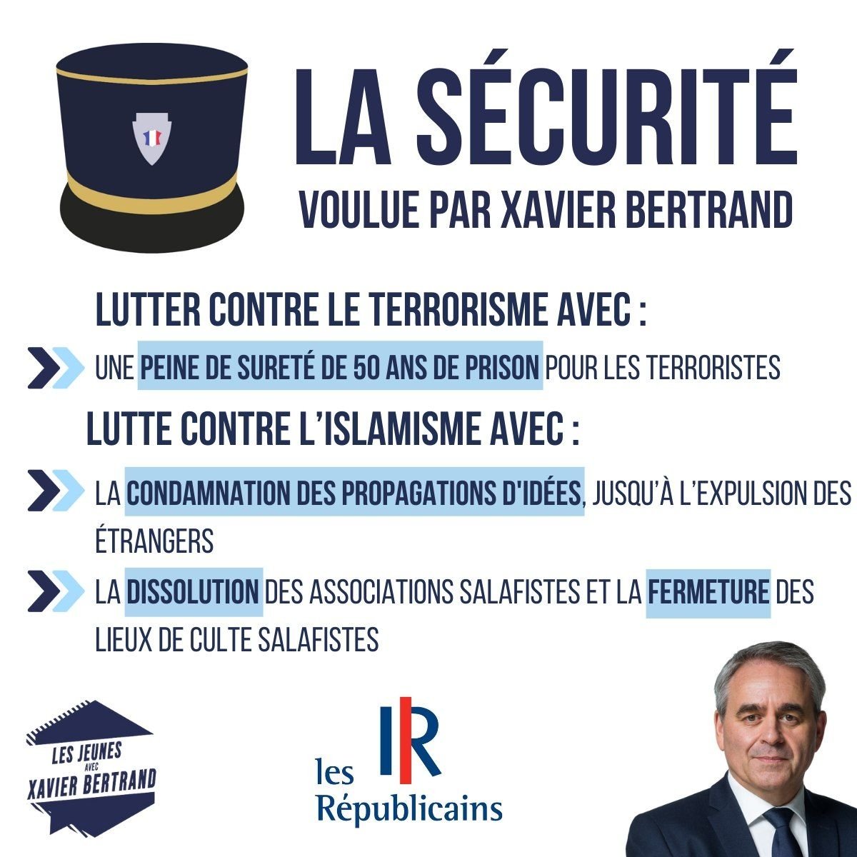 Les propositions de <a href="/xavierbertrand/">Xavier Bertrand</a> pour la sécurité ⬇️

#Elysee2022 #GagnonsAvecBertrand
