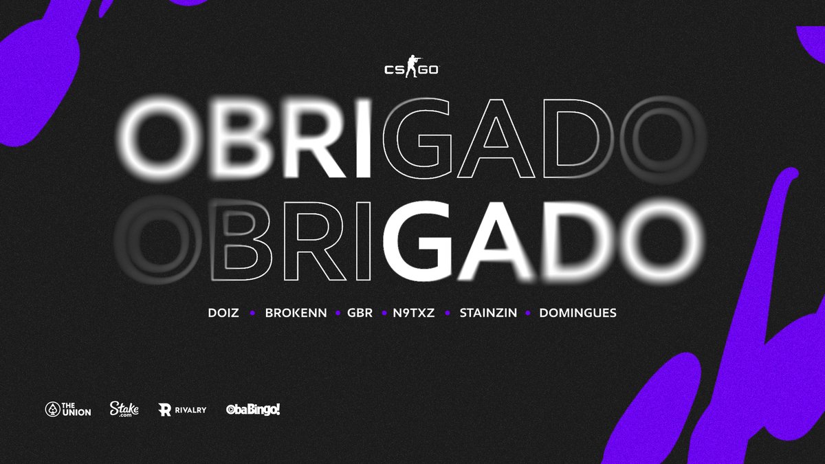 Hoje nos despedimos da nossa line de CS:GO que esteve conosco nos últimos meses.
Agradecemos o foco e a dedicação ao longo dessa caminhada juntos, vocês foram importantes para alcançarmos diversos objetivos que estavam somente no papel.
Desejamos sucesso no futuro de vocês 💜