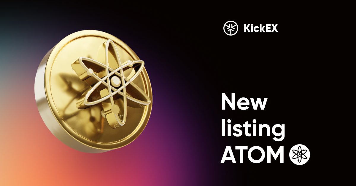 KickEXClub's tweet photo. #ATOMArmy #COSMOSArmy @cosmos @chjango 
🤝 Welcome to the #KickEX listing!
https://t.co/7g1GJvI5Tr
On December 1, a trading pair with $ATOM #COSMOS will be available.

#Crypto #CryptoTrading #Centralised #CEX #Exchange #CryptoExchange $KICK #KickArmy #NewListing #NewListingAlert https://t.co/dU2eCLXy5w