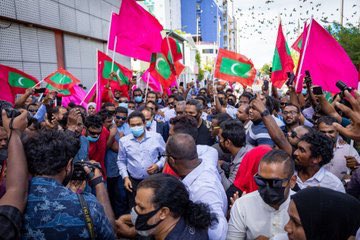 Minhaaj_MDV's tweet photo. People's beloved leader for the future. @PresidentYameen is last hope of the oppressed people and the only national leader for all people fighting for social justice and the country’s sovereignty. #PY23 #RY23 #PresidentYameen2023 #IndianMilitaryOut #IndiaOut https://t.co/l66WMHsbum