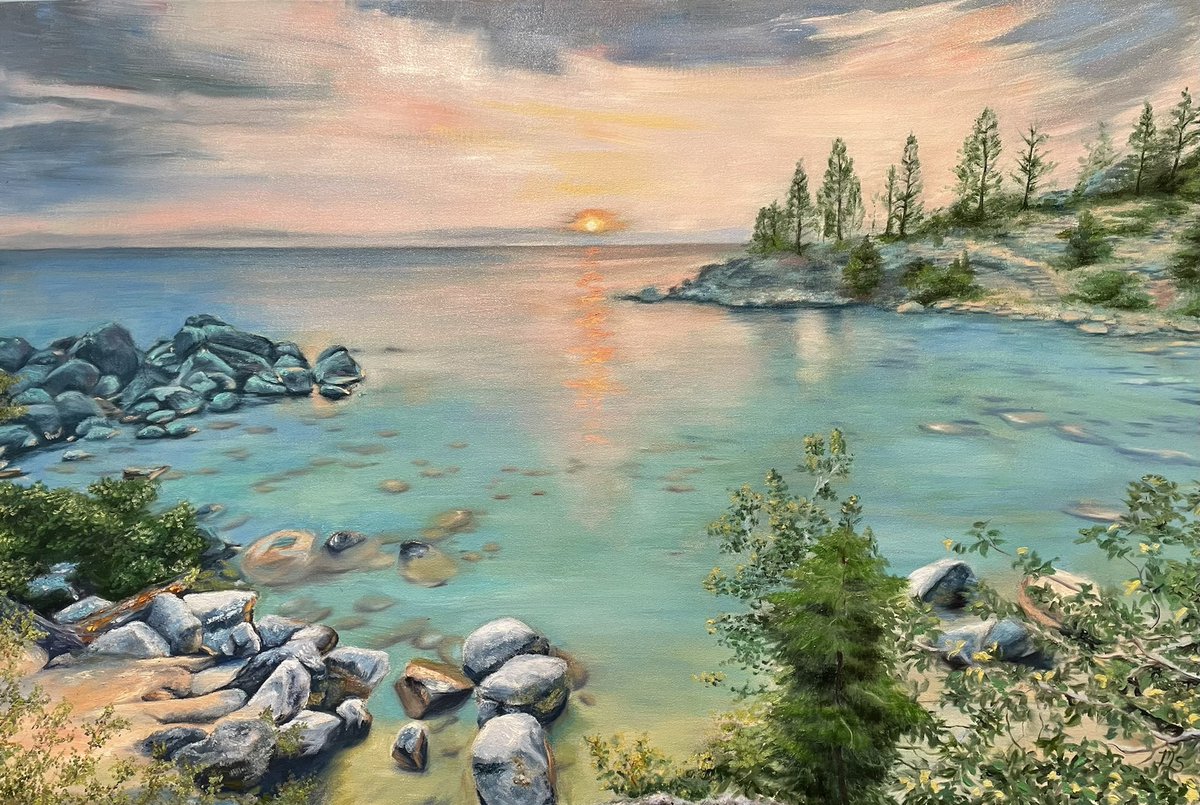 Lake Tahoe - oil on canvas