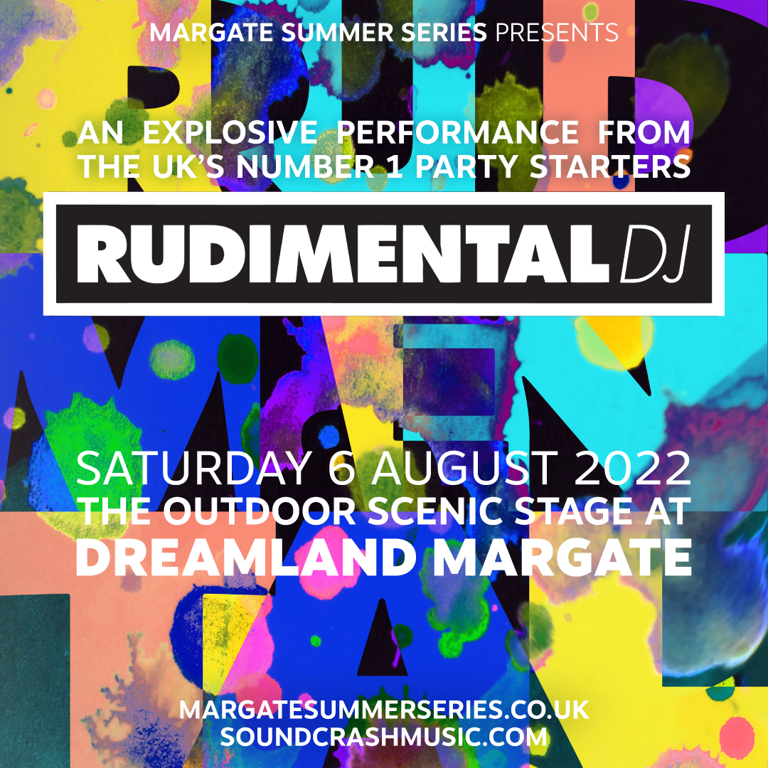 Just announced: <a href="/Rudimental/">Rudimental</a> will be playing a DJ set at the iconic Scenic Stage, Dreamland Margate as part of <a href="/MargateSummerS/">MargateSummerSeries</a> on Saturday 6th August 2022 😍 
Tickets go on sale this Friday 3rd December at 11am. 

ticketweb.uk/event/rudiment…