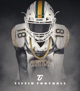 JTueimeh's tweet photo. I’m excited to announce I have received an offer from Tiffin University! @Coach_B10 @CoachReisert @TUDragonFB https://t.co/iPYkmyumrE