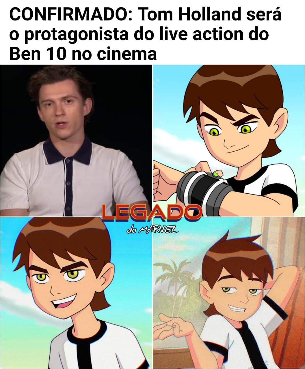 Tom Holland como Ben 10? Artista imagina visual do ator caso