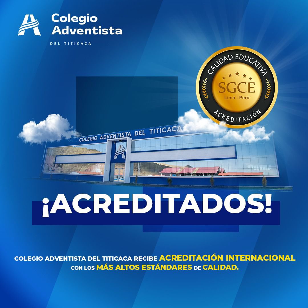EducacionUPN's tweet photo. ¡ACREDITADOS! 🥇🤝 👏🏻 Colegio Adventista del Titicaca recibe ACREDITACIÓN INTERNACIONAL 🥳 con los más altos estándares de calidad sin observaciones. #ColegioAdventistadelTiticaca #Acreditados #MásQueEnseñanza #EducaciónAdventista https://t.co/D6GX69YlBN
