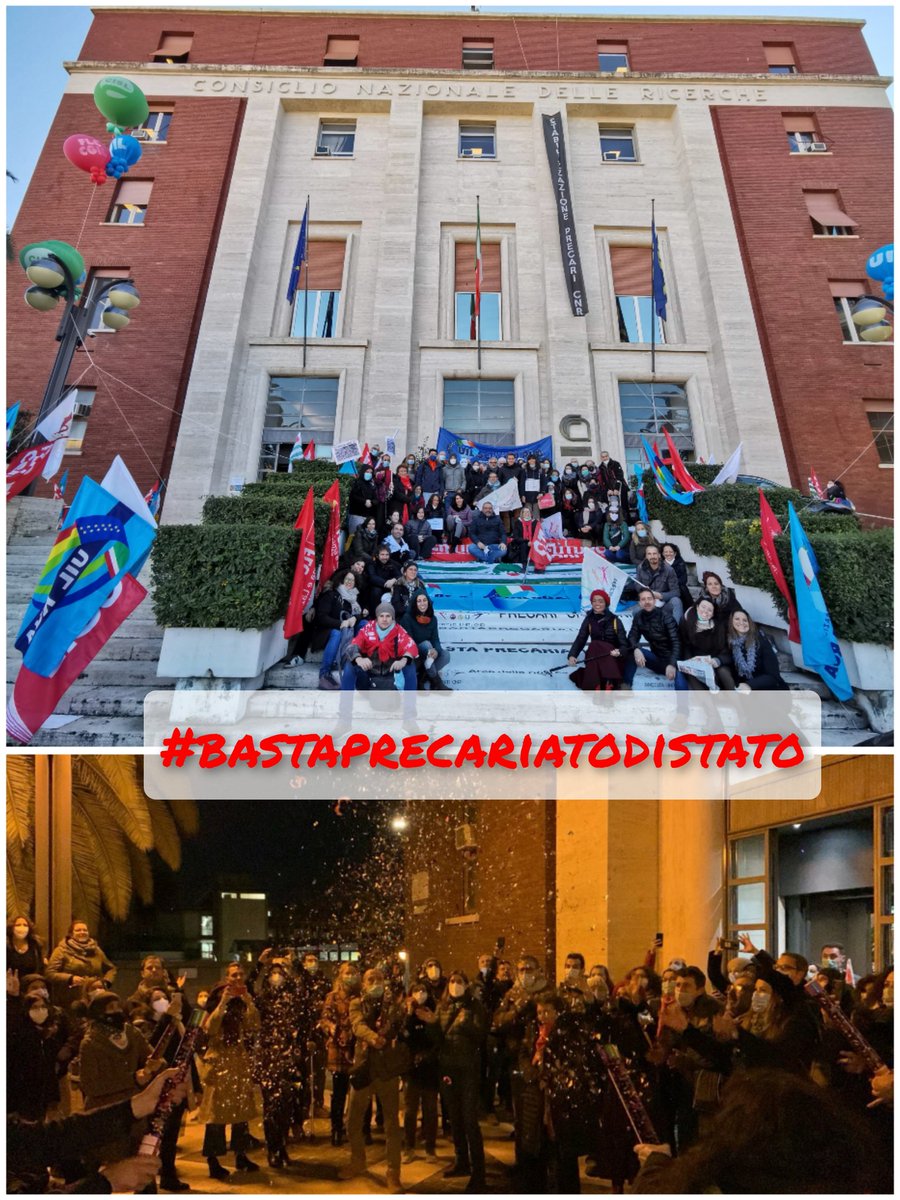 PrecariUnitiCNR's tweet photo. @fattoquotidiano #30novembre Un'altra #battaglia vinta: dopo #anni di #lotta contro il #precariato e a poche #settimane dalla scadenza delle #graduatorie concorsuali #Comma2 #Madia, il #CNR delibera l'#assunzione di 328 #lavoratori #precari. #Grazie per il supporto! 
#bastaprecariatodistato https://t.co/YehMFyPnGX