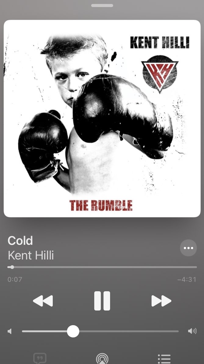 710Gozi's tweet image. 今朝の一曲
#KentHilli
#Cold
Perfect PlanのヴォーカリストKent Hilliの1stソロアルバム『The Rumble』
も2021年のベストメロディックアルバムにあげたいなぁ〜