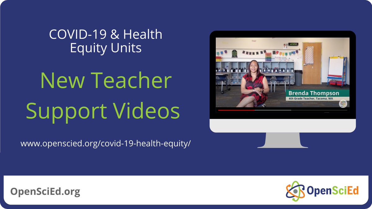 OpenSciEd's tweet photo. Our COVID-19 &amp; Health Equity units now feature teacher support videos. Hear from other educators who have used the units and get guidance on how to lead investigations and discussions in the units. https://t.co/5bj6jX17eb https://t.co/Zmd4j74T1V