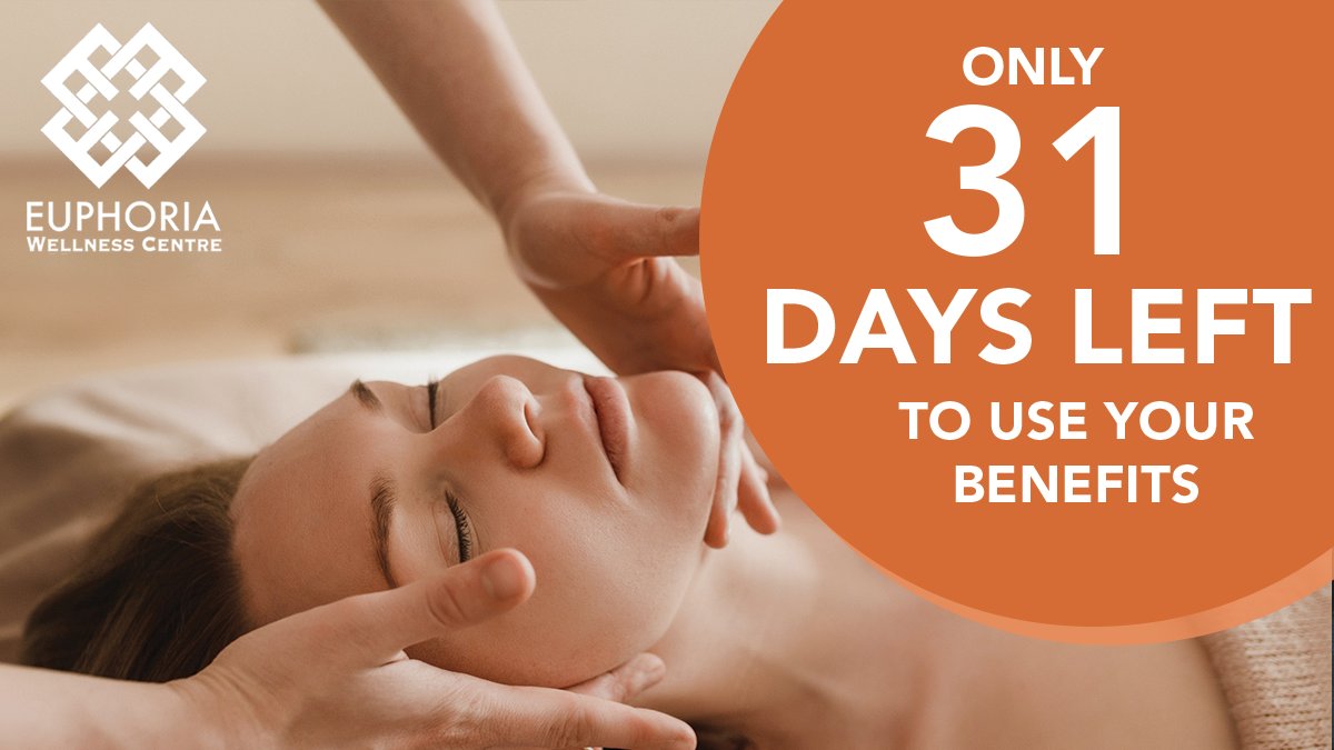 Euphoriawc's tweet image. Where did 2021 go? 😱 With holiday season and only 31 days left, don&apos;t forget to schedule a massage and use those benefits! Book now ➡️ loom.ly/X--L1NI