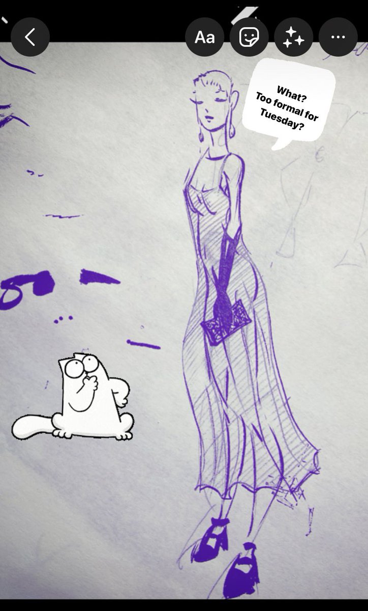 skchmonkeyhope's tweet photo. Forgotten how to dress these days? #workwear #officewear #toomuch ?
#doodles on scratch paper. Traditional #penandpaper took a couple of minutes, would’ve taken 6-10 hrs digitally…and MUCH messier. 🤕🥴😂
#sketching #sketchmonkey #Hope #inker #playday #IAmWIP #NYEVE #ready https://t.co/FsB0cc3cMV