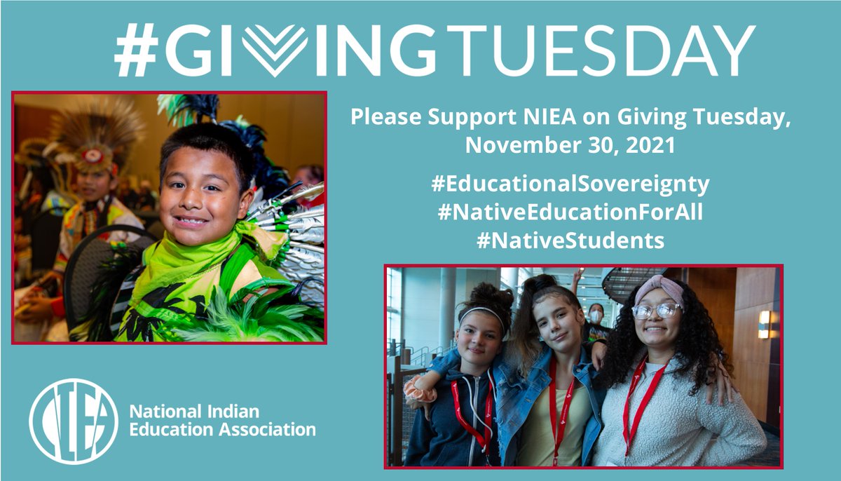 WereNIEA's tweet photo. Donate on #GivingTuesday and support NIEA in our mission to empower Native youth and advocate for #educationalsovereignty.
Take action here: https://t.co/E0cRC3UVIS https://t.co/apCQb20WKc