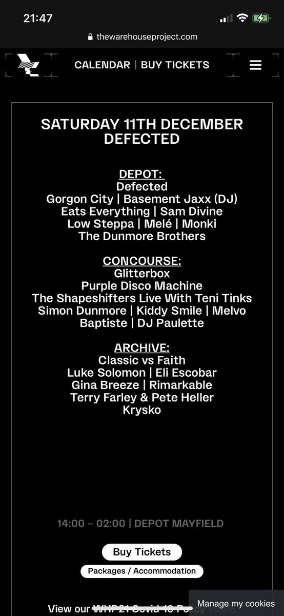emmah_1998's tweet photo. 2 whp defected tickets for sale, £40 each so less than face value!! Saturday 11th December #whp #defected #glitterbox https://t.co/LmMNc7r7be