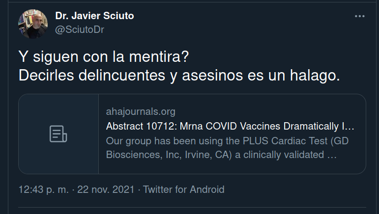 Grompf3's tweet photo. ¿ Habéis visto esto ?
¡ Coño ! ¡ Qué miedo !
Las vacunas de Pfizer y Moderna aumentan de modo "dramático" el riesgo de ataque de corazón.

Esto parece de lo más serio.
Miremos...

1/23 https://t.co/BvwP5vAQqQ