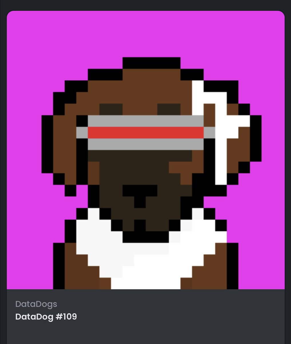 HECTURTLE's tweet image. ✅Top 250 in Polygon Collectibles on OpenSea 🏆
✅10% of profits to charity 💕
✅Giveaways for holders 
✅Unlockable online store 

⛔️Gas Fees

👉opensea.io/collection/dat…
👉 discord.gg/h6d6GXkE

@smitherman__ @opensea
#DataDogs #NFTDogParty #NFT #NFTcollector #NFTcommunity