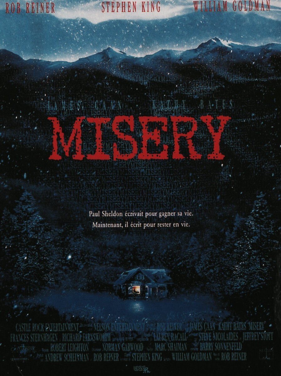 retrochenta's tweet photo. Hoy hace 31 años que se estrenó en EEUU la angustiosa película "Misery", basada en la novela de Stephen King. Enorme Kathy Bates. https://t.co/kI8bWGop9B