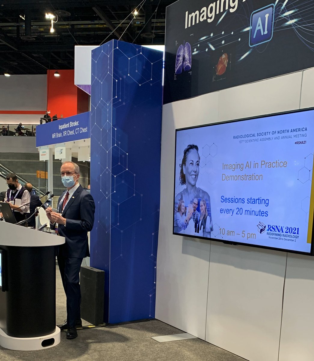 meh1rad's tweet photo. Happening now Imaging AI in Practice demo with leaders from all the companies who participated in this demo- showing how AI integrations will transform Radiology workflows https://t.co/ItGpO81kop https://t.co/6Izlx8qGSs #RadLex @TeriMSippel #RSNA21 https://t.co/tBkT8kHGuI