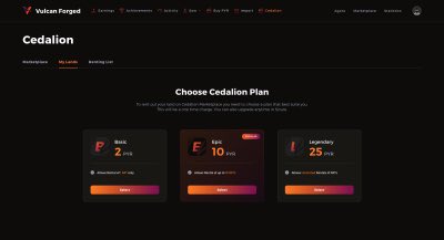 VulcanForged's tweet photo. What does the Cedalion Program mean to puny mortals with no land?

1. Register an account 
2. Choose to rent land as a Cedalion
3. Immerse in the verse 
4. Earn $LAVA 
5. Trade for $PYR 
6. Buy land 
7. Become Cedalion manager 
8. Repeat until Demi-God. 

Thursday. 

$PYR https://t.co/HDQya5h8NP