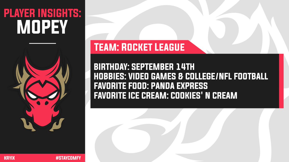 KryixGG's tweet photo. It's time for another #PlayerInsight :D
Next up is #RocketLeague player @Mopey16663937! Is there anything that you're surprised about? 🤔 https://t.co/tRYLdcFOgq