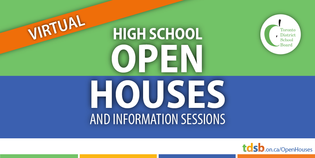 Do you have questions about high school? 

TDSB secondary schools are hosting virtual open houses.🍏

Learn more about our incredible schools, programs, and courses here➡️bit.ly/38wFguK