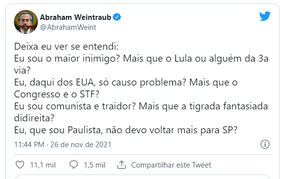Medo e Delírio em Brasília tweet media