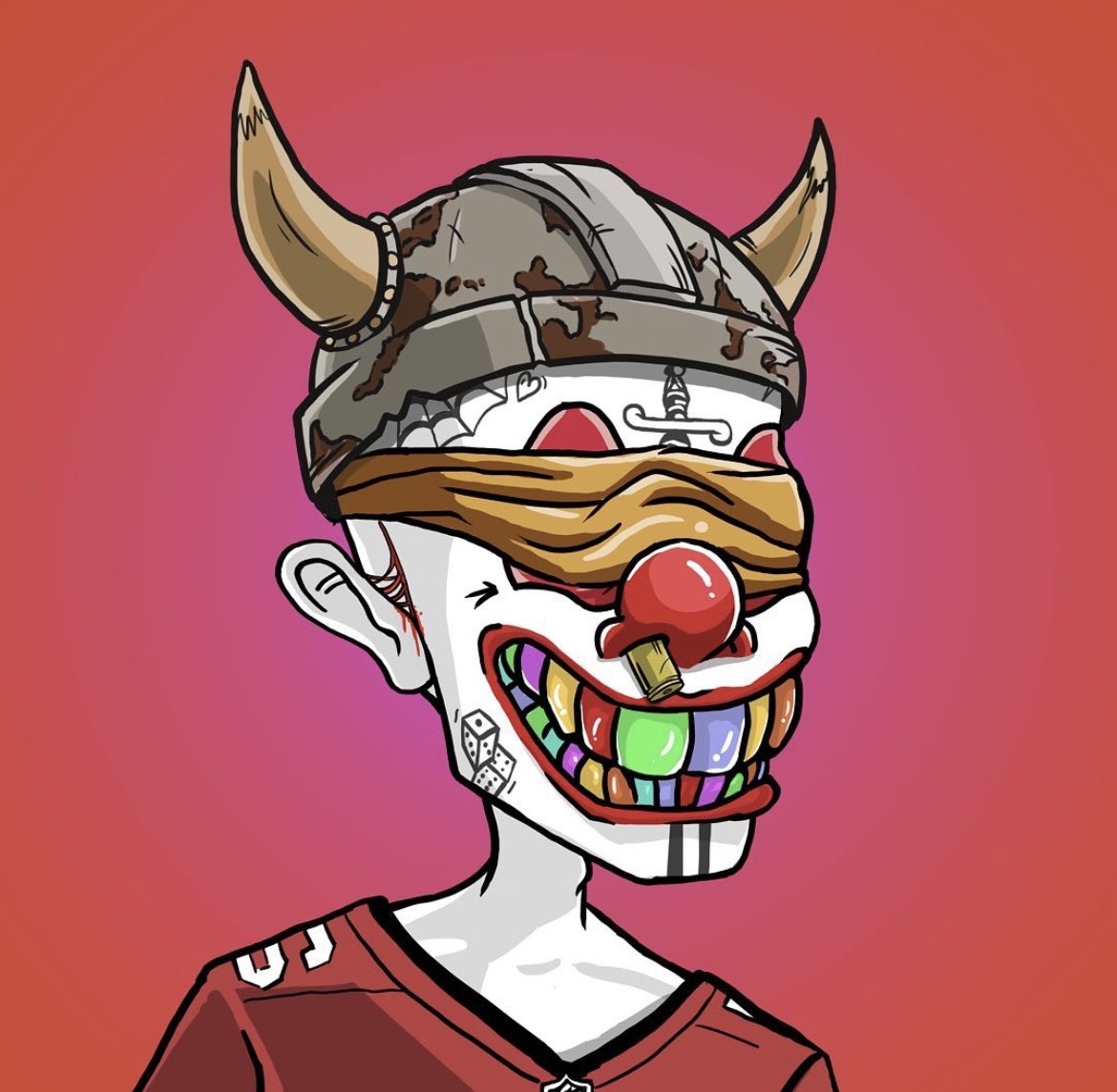ClownzGang's tweet photo. @MrNFT10 Jist aeound 500 left 🤡 https://t.co/5g9ZFFWMyc