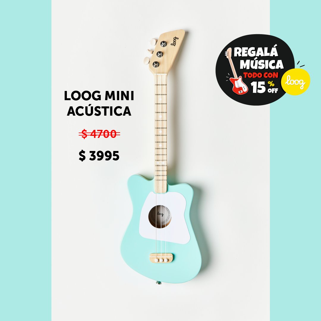 🎉¡Terminá el año regalando música!
Con Loog es fácil y divertido aprender a tocar guitarra. 
Hasta el 24/12 estamos con 15% OFF.
Visitá loog.uy y elegí la guitarra ideal para tus niños, además de accesorios para que sean verdaderos rocks stars!

#música #looguy