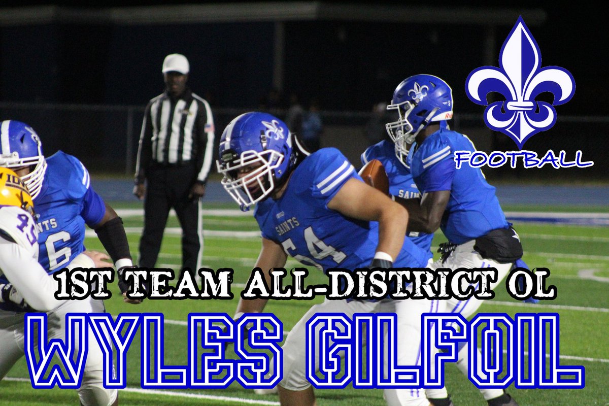 WFHS_FB's tweet photo. Congratulations to our 2021 1st Team All-District Selections! 

WR Aeneaus Lemay
.@AeneausL 

LB Delvin Whitaker 
@delvin3whitaker 

OL Wyles Gilfoil 

#WEAreWestFel⚜️ https://t.co/B2RTJ50u9R