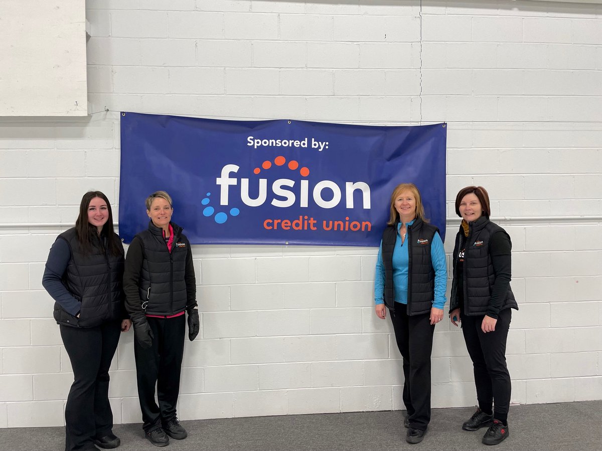 FusionCU_MB's tweet photo. Fusion was represented over the weekend at the Hamiota Curling Club 125 Bonspiel by these lovely ladies! 🥌

Ryan Hodgson – Lead
Naomi Best – Second
Susan Mervyn – Third
Tobi Geekie – Skip https://t.co/qbx9lD5NES