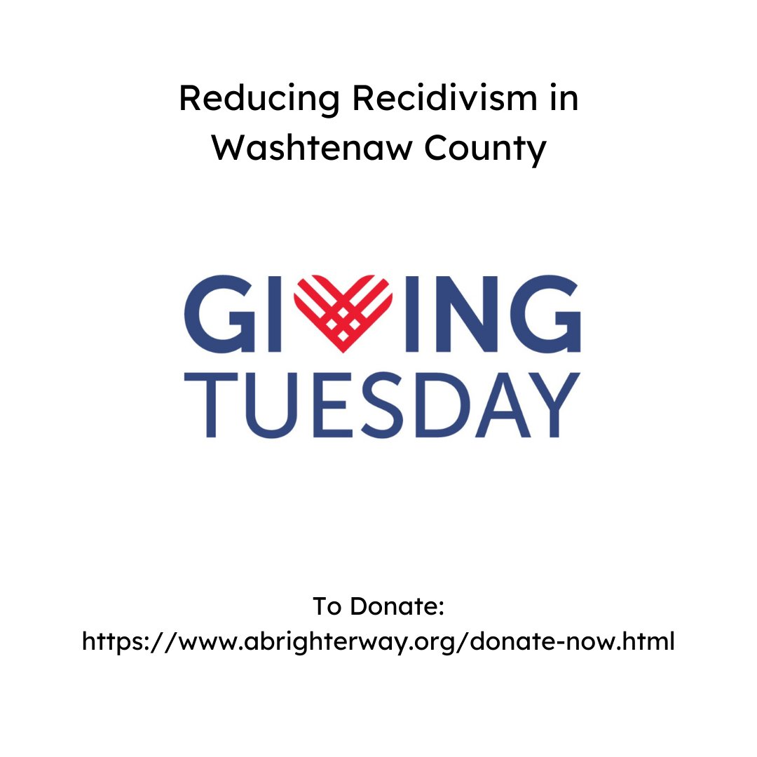abwmentoring's tweet photo. Help reduce recidivism in Washtenaw county! #formerlyincarcerated #ABWForward #givingtuesday  Link for donations: https://t.co/5HSdHlKkED https://t.co/bf9ljHw2OA