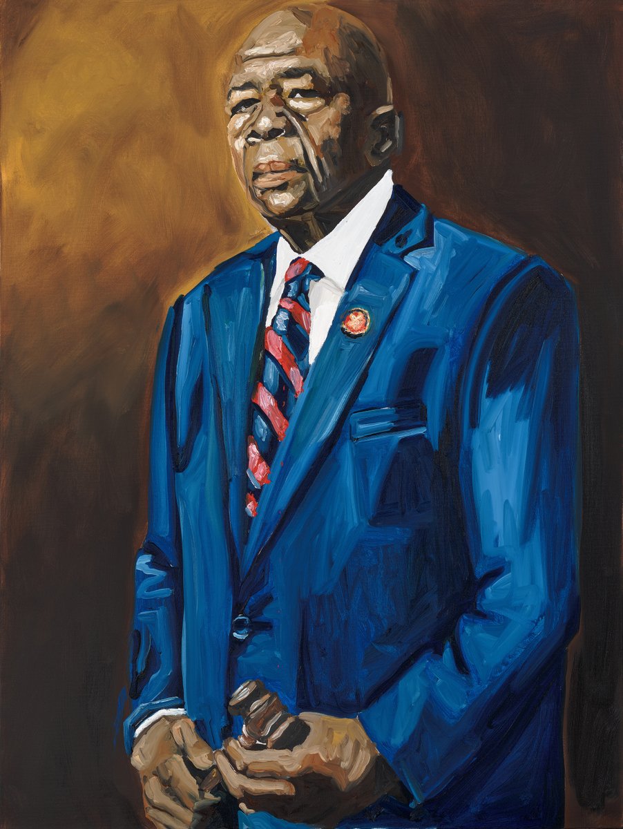 artbma's tweet photo. .@RepCummings' official portrait will be on view at #ArtBMA on Dec. 22.
Commissioned by @MayaRCummings and painted by #JerrellGibbs based on a photo by #JustinTGellerson, this portrait honors Cummings’ lifelong commitment to #Baltimore.
Plan a visit: https://t.co/9R5AJVP0KV https://t.co/GAHCKTAqGH