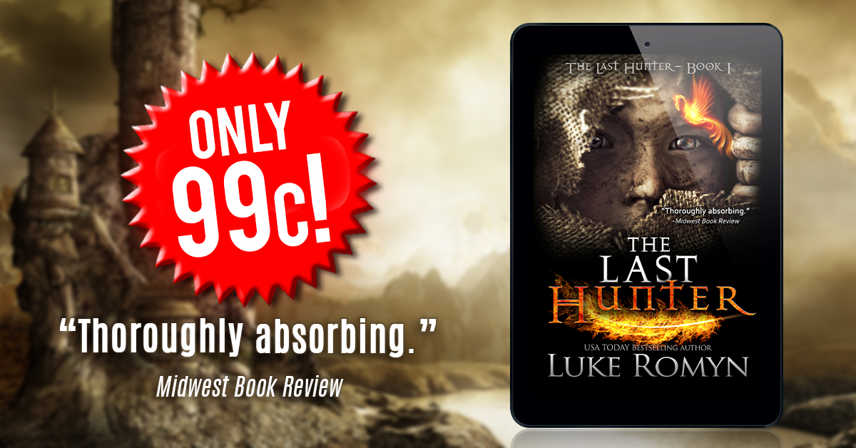 LukeRomyn's tweet photo. To celebrate the release of book two in the series, THE STORM RIDERS, we have made THE LAST HUNTER only 99c for the whole month of December! Get it now!!!
https://t.co/CuoDajauHd
#kindle #ebook #KindleUnlimited #99cents #discountebook https://t.co/rap7LNWAsh