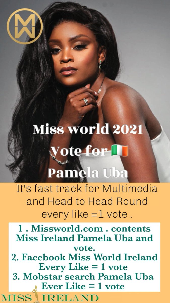 Need you votes now more than ever !! 💚🙏🇮🇪 <a href="/MissIrelandORG/">Miss Ireland</a> <a href="/MissWorldLtd/">Miss World</a>