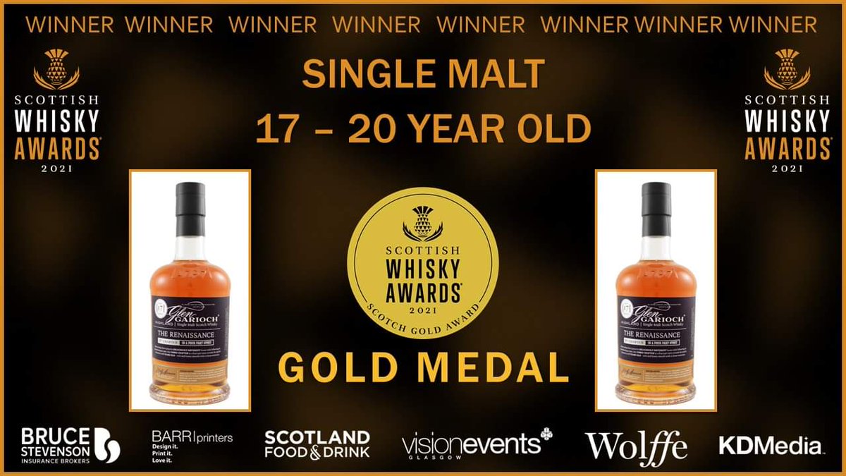 The GOLD MEDAL for Single Malt 17-20 Year Old goes to Glen Garioch 17 Year Old The Renaissance 3rd Chapter @GlenGarioch #scottishwhiskyawards #whiskyawards21 #scotch #whisky