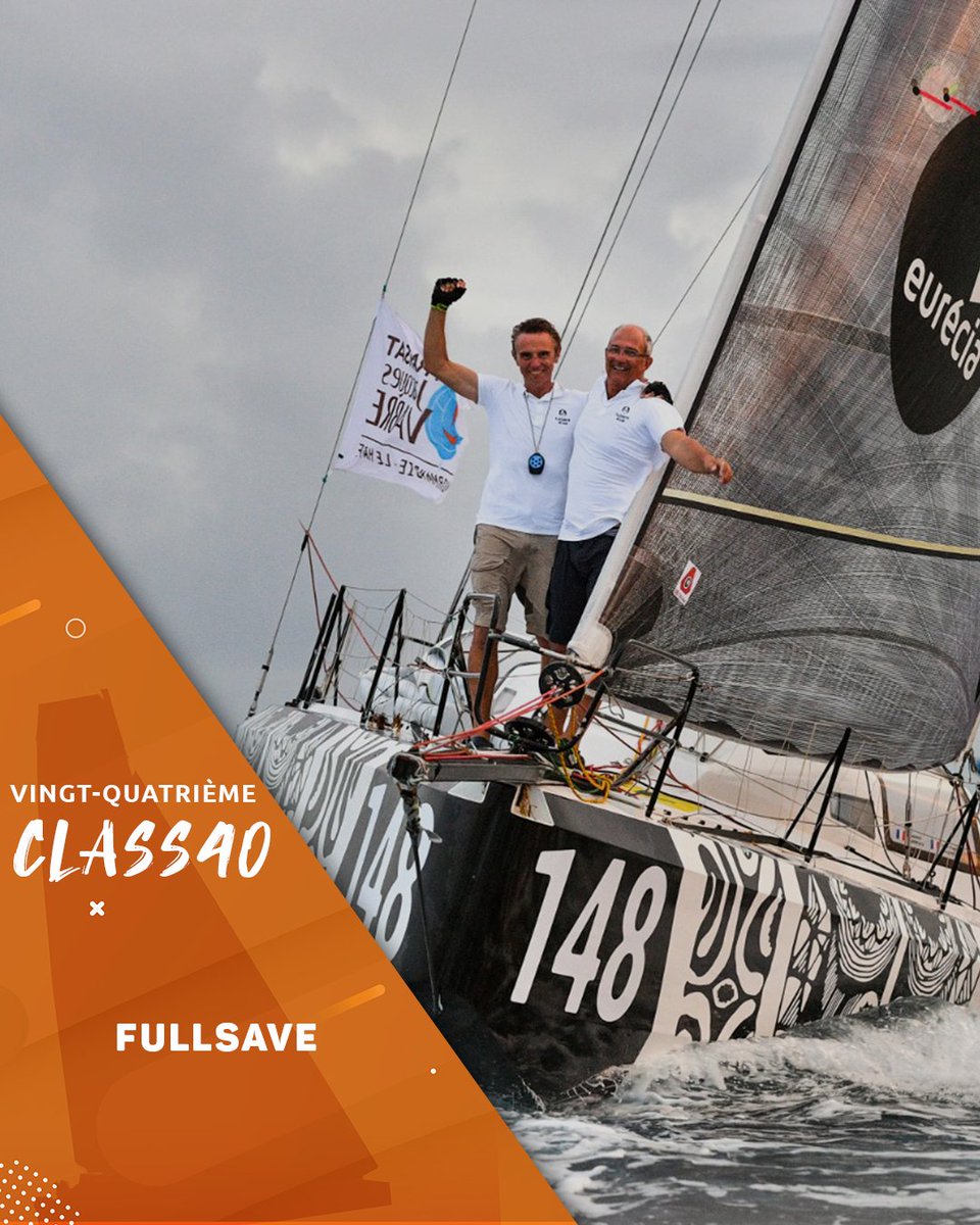 🏁 Jean-Pierre Balmes &amp; Laurent Camprubi  finissent 24e de la #TransatJacquesVabre, à bord de Fullsave, en <a href="/AssoClass40/">Association Class40</a>  ! 👏

⏱ Temps de course : 23j 9h 21mn 28sec
↔️ Écart au premier : 1j 10h 47mn 58sec 

#RouteDuCafé | <a href="/LH_LeHavre/">Le Havre</a> | <a href="/RegionNormandie/">Région Normandie</a> | @cmtMartinique