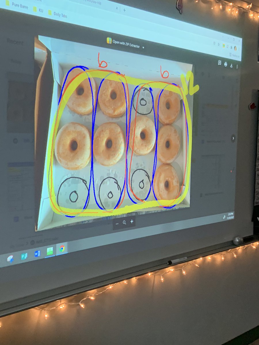 I brought in donuts on Monday, and one student unpromptedly said “I know we subtracted some, but I wonder how many we started with”. Such an authentic question that launched a number talk on finding unknowns in an equation! #isdfirst #isdstrong