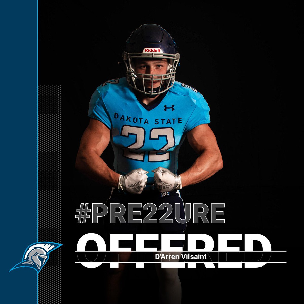 Blessed to receive my 3rd offer from Dakota State University💙Thank you <a href="/CoachKibbie/">Coach Kibbie</a>