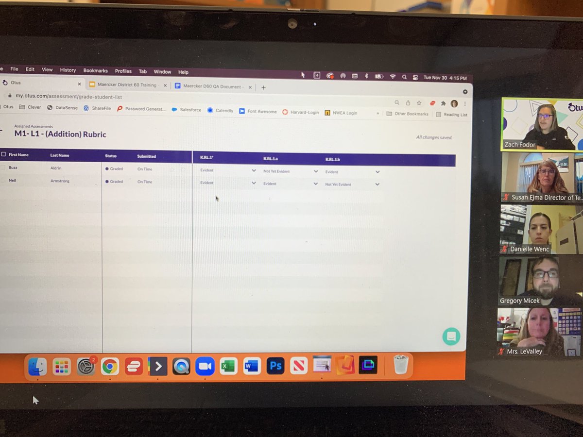 SusanEjma_D60's tweet image. Our pilot teachers are learning so much about the ⁦@OtusK12⁩ grading and reporting tool. Their feedback has been crucial for our priority standards work. ⁦@Maercker60⁩ #growthandlearning