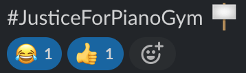 PianoGym's tweet photo. Had a good laugh today when I was told that Piano Gym would finally be added to the show case for Open Sheet Music Display and someone on their team responded with #JusticeForPianoGym 😂 https://t.co/FQj3hqyWEs