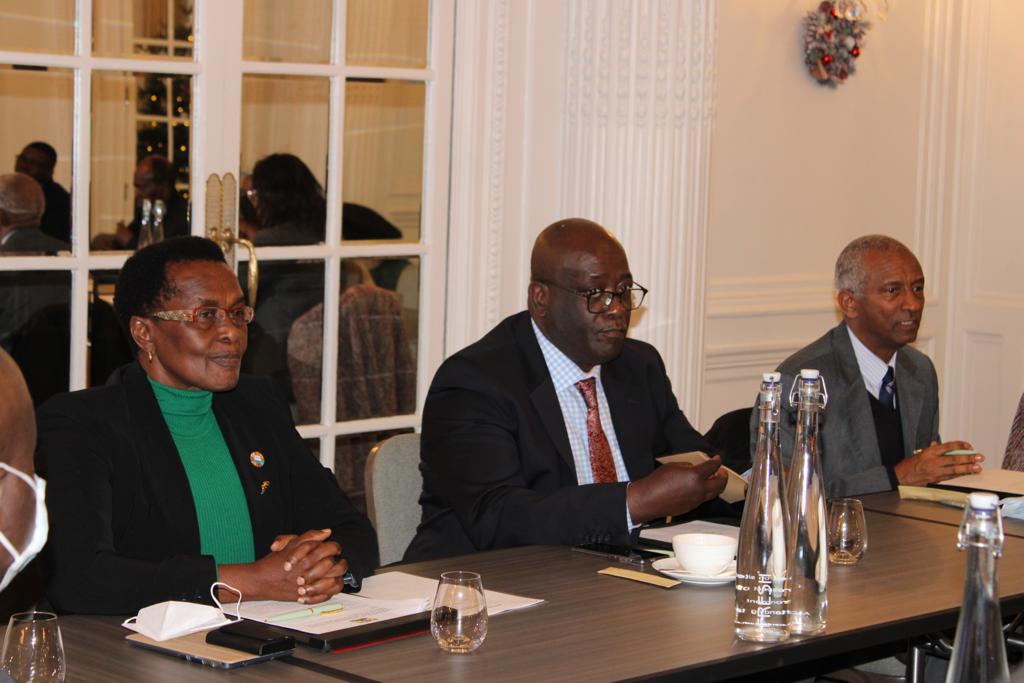 MEsipisu's tweet photo. Was joined by PS @MaritimeKE @Nancykarigithu in meeting with African ambassadors in London to drum up support for Kenya's re-election to the Council of the IMO under Category C for the 2022-2023 Biennium during the 32nd Session of the IMO Assembly to be held on 10 December 2021. https://t.co/map6KnhBHu