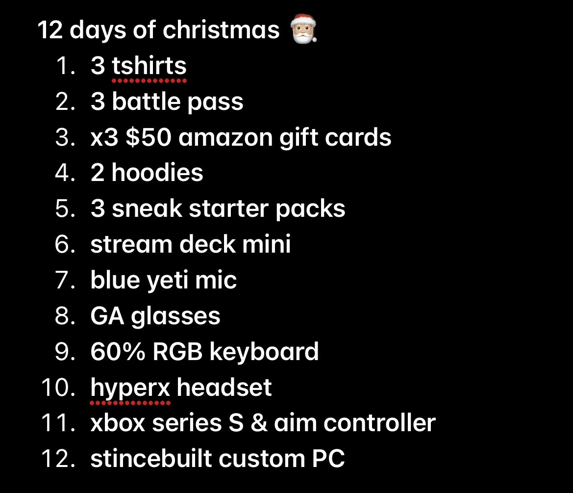 BreEazyy's tweet photo. 12 days of christmas for my supporters. this is so awesome and i’m thankful for my partners for helping me with this! ❤️❤️ https://t.co/eeAuohtF3o