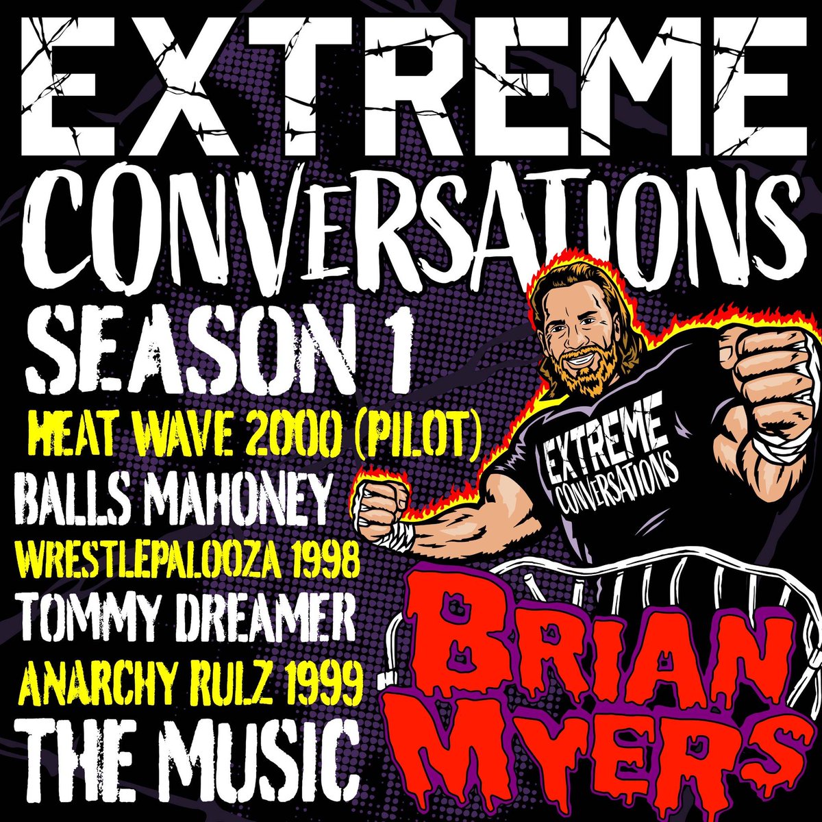 MajorWFPod's tweet photo. Always look on the 𝘣𝘭𝘶𝘦 side.
Listen to #ExtremeConversations Season 1 tonight at midnight wherever you get your podcasts!
#ECW @MajorPodNetwork @Myers_Wrestling @BlueMeanieBWO @bWoStevie https://t.co/BFreE4BqAM