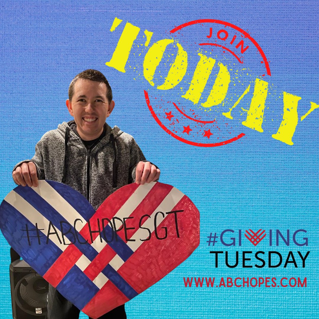 ABC_HOPES's tweet photo. Make a difference TODAY!
❤️💙Together we HOPE💙❤️
https://t.co/9n98yEA4nK
#abchopes #givingtuesday #sharehope #togetherwehope #community #whyigive https://t.co/oNR85LSR6v