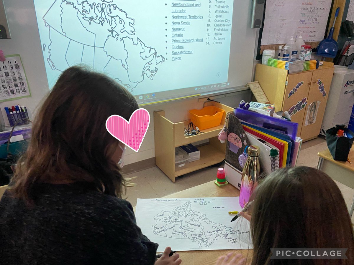 We started our inquiry: How we Organize Ourselves by building on our prior knowledge of Canada! “Can you locate and name Canada’s provinces and territories ?”