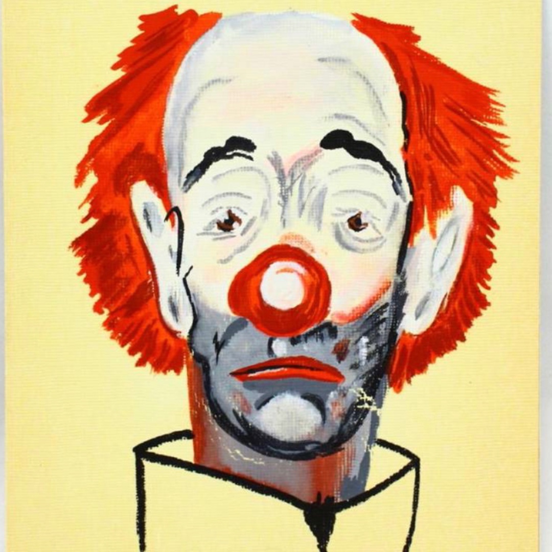 Did you know #FrankSinatra was an accomplished painter? 
GWS Auctions is proud to offer a painting depicting a "Melancholy Clown", thought to have been a self portrait of the singer, painted during his painful divorce from his second wife, #AvaGardner. 

bid.gwsauctions.com/auction/97/ite…
