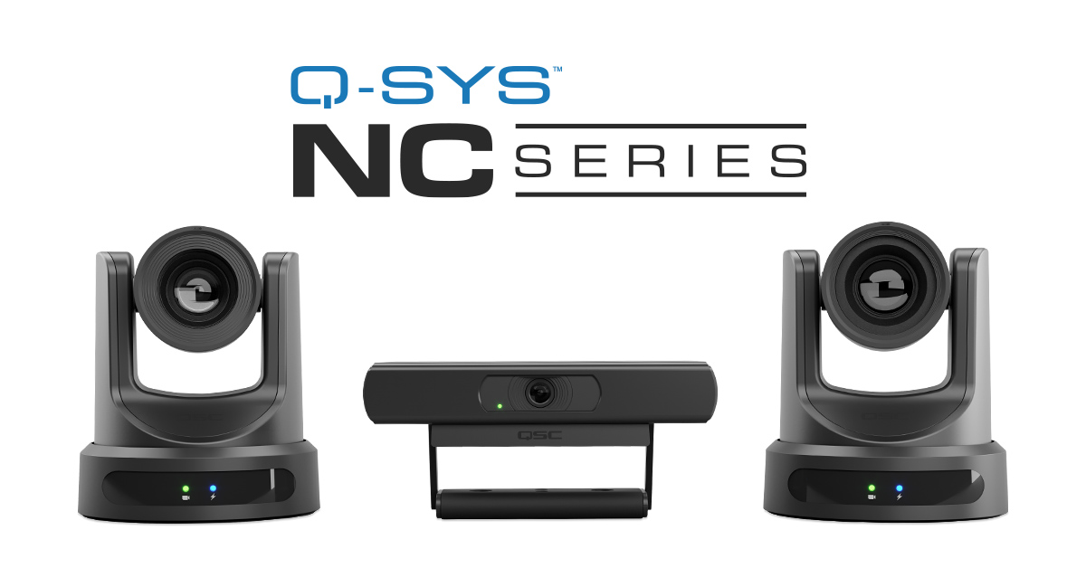 QSYS_AVC's tweet photo. Check out our new NC Series network video conference cameras! We introduced two new PTZ cameras plus the first ePTZ model for Q-SYS. Learn more & see what fits best for your next installation: https://t.co/0Qput5yT9D
#qsc #qsys #qsysproducts #collaboration #highvaluespaces https://t.co/X41cnnPqHx
