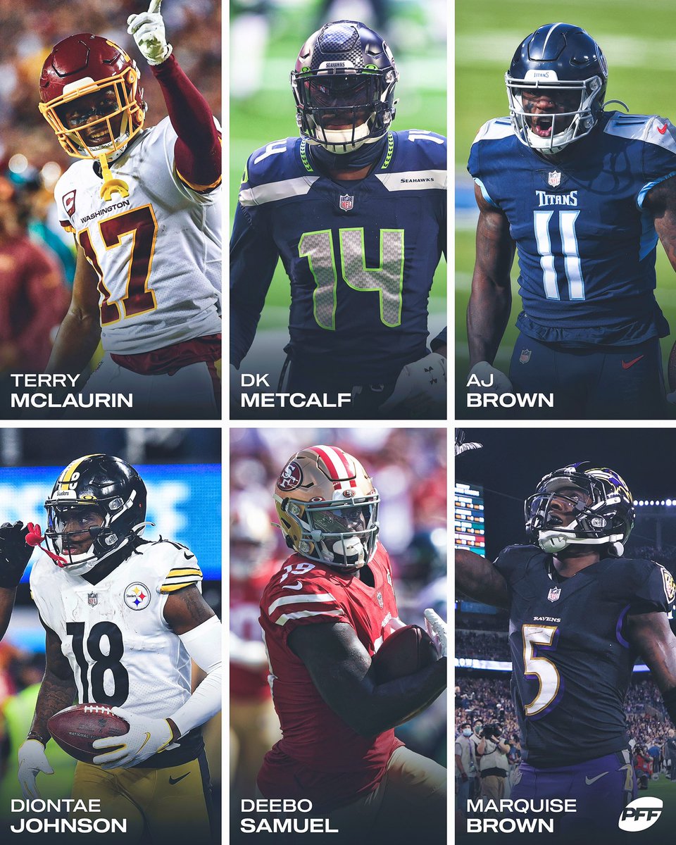 PFF's tweet photo. Redraft the 2019 WR class ⬇️ https://t.co/zJiyt8AWmE