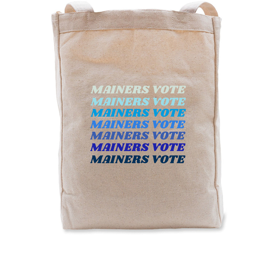 On this #GivingTuesday, check out our new 'Mainers Vote' tote bags to benefit our efforts to promote civics education throughout the state. MERCH: bonfire.com/store/maine-de… #democracy #vote #elections