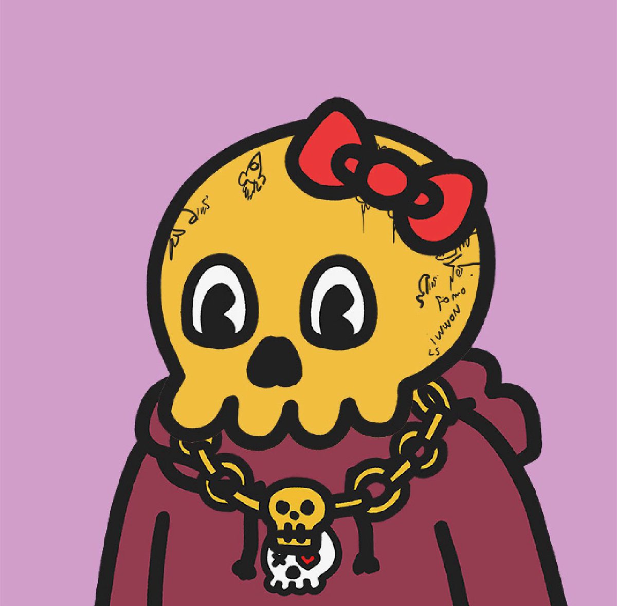 BasicBit69's tweet image. Officially joining the #FaMorie thanks to @pixelconartist who gifted me my Forever Morie! 💝😍💀 So excited to be a trailblazing woman in this space (aka the Basic Bit) 💁🏼‍♀️ @CryptoMories